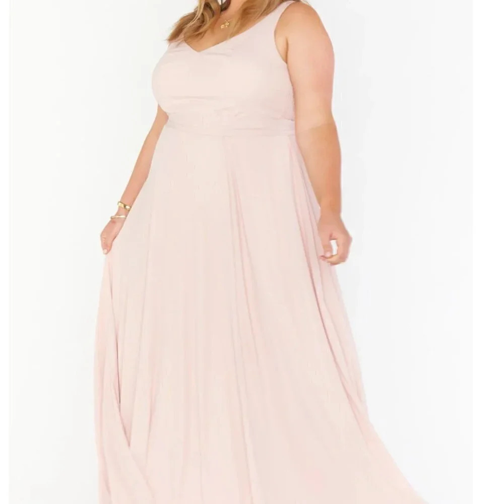 Show Me Your MuMu Blush Pink Wedding Dress